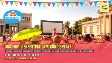Happy Family · FRIDAY FEVER — Open-Air-Familienfestival am Königsplatz — Kinoliebe 2026