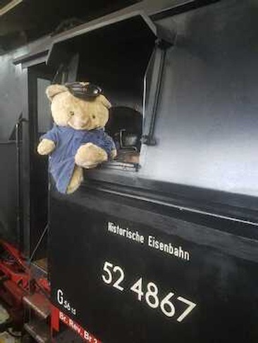Teddytag auf der Frankfurter Hafenbahn