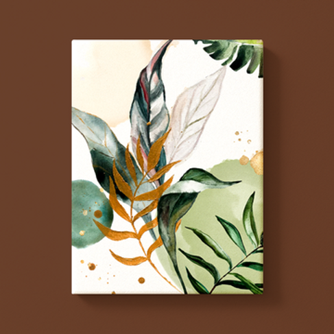 Pflanzenbilder: Blätter malen