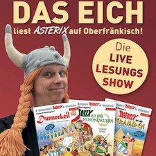 Bücherbühne: Das Eich liest Asterix auf Oberfränkisch