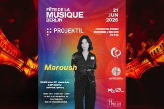 Maroush l Afro House, Downtempo & Indie Dance
PROJEKTIL invites MYZL & Cosmic Code
Eine 360° immersive Audiovisual Experience
