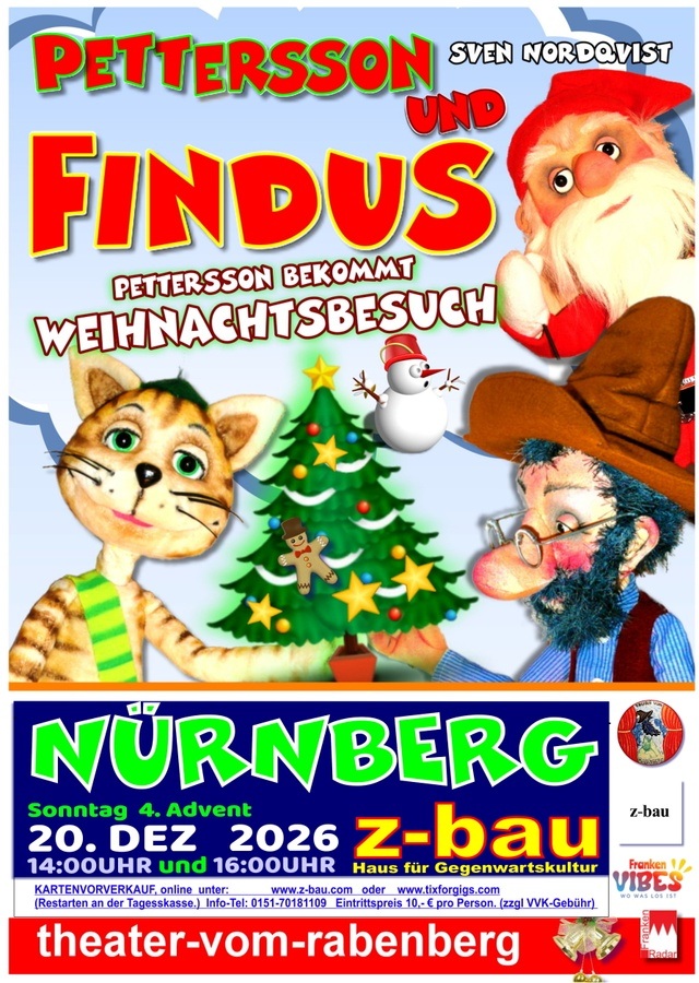 Titelbild der Veranstaltung Pettersson und Fundus: Pettersson bekommt Weihnachtsbesuch – Vorstellung 1