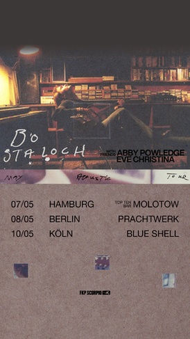BO STALOCH
Support: ABBY POWLEDGE & EVE CHRISTINA