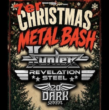 Christmas Metal Bash 2026 - Hunter, Revelation Steel, 20 Dark Seven