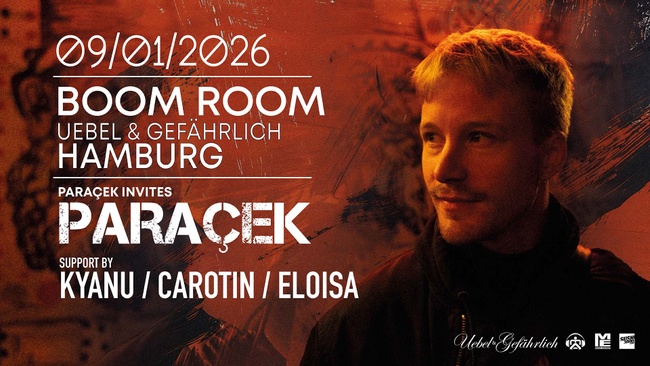 BOOM ROOM Paraçek invites am 09.01.2026 in Hamburg
