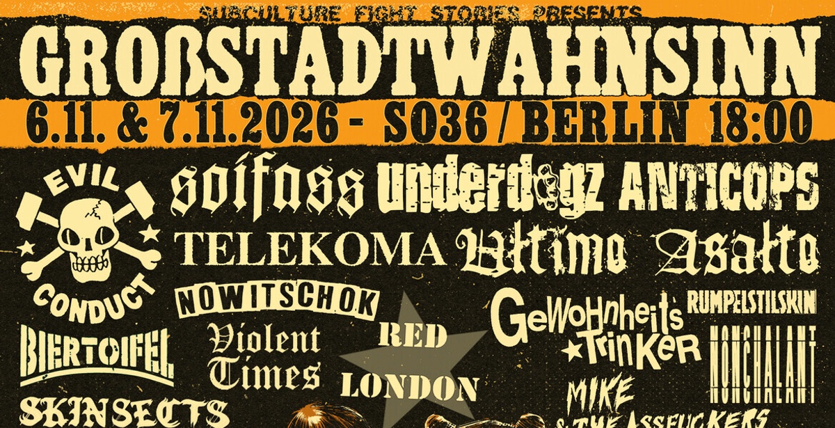 Titelbild der Veranstaltung GROSSSTADTWAHNSINN 2026 - FESTIVALTICKET