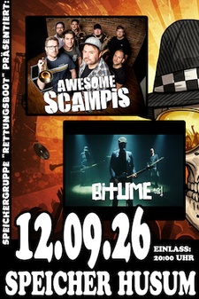 Speichergruppe Rettungsboot präsentiert: Awesome Scampis / Bitume