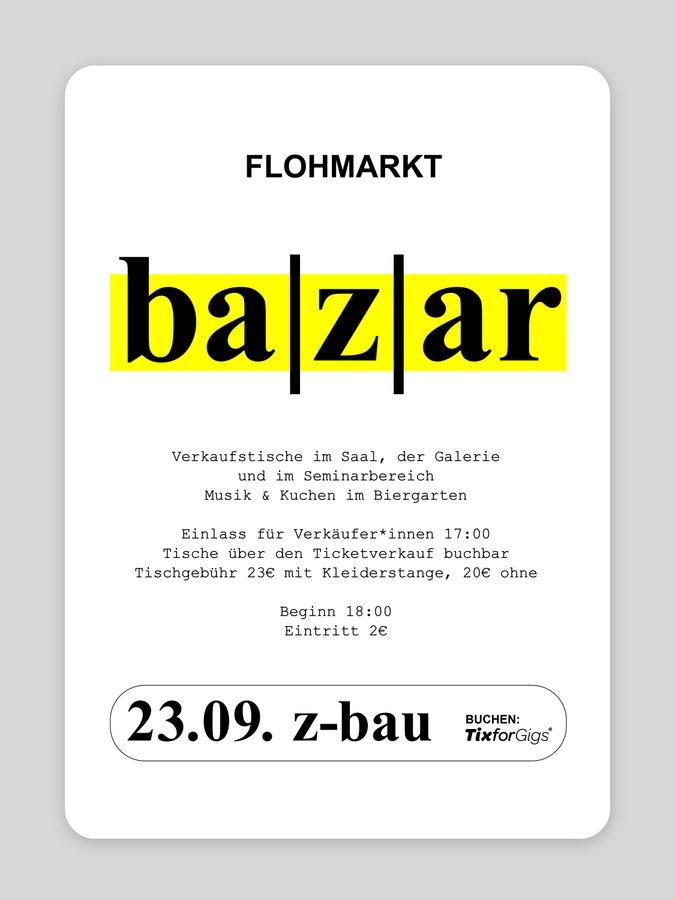 Titelbild der Veranstaltung bazar