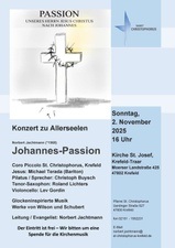 Johannes-Passion. Konzert zu Allerseelen