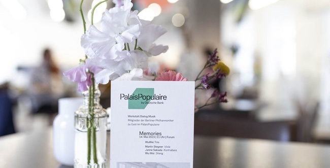 »Werkstatt.Dialog.Musik«: Konzertfrühstück im PalaisPopulaire