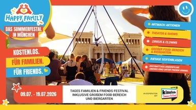 Happy Family · DO 9.7. · LOCAL HERO – kostenloses Familienfestival am Königsplatz