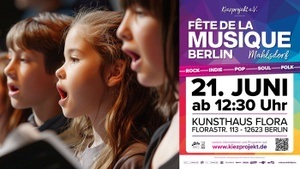Kinderchor Flora der Hans-Werner-Henze-Musikschule - im Garten des Kunsthaus Flora