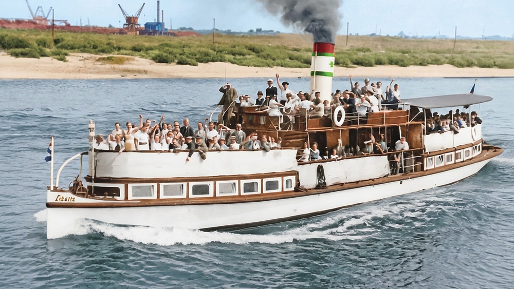 1. Mondscheinfahrt genau wie vor 100 Jahren nach Blumenthal