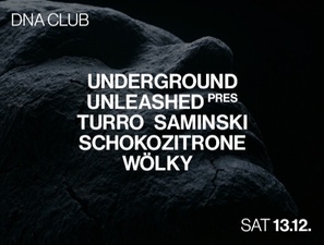 UNDERGROUND UNLEASHED w/ TURRO, SAMINSKI, WÖLKY, SCHOKOZITRONE