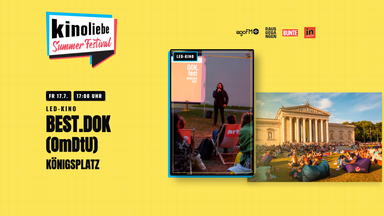 Popup Sommerkino × DOK.fest München — Best.DOK (OmDtU) — Open-Air-Dokumentarfilm — Kinoliebe 2026 · LED