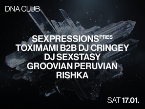 SEXPRESSIONS GROVIAN PERUVIAN , DJ SEXTASY, DJ CRINGEY, TOXIMAMI