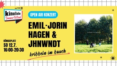 Emil, Jorin Hagen & JHNWNDT — Open-Air-Konzert — Kinoliebe 2026 · LED