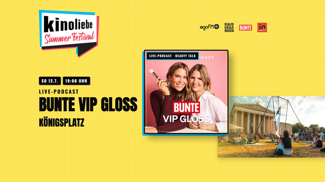 BUNTE VIP GLOSS — Open-Air-Live-Podcast — Kinoliebe 2026 · LED