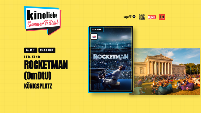 Rocketman (OmDtU) — Elton-John-Biopic Open Air — Kinoliebe 2026 · LED