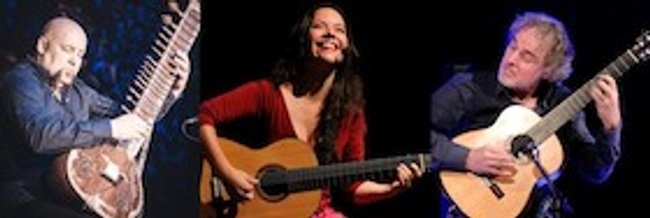 Cecilia Zabala, Krishn Kypke und Gastgeber Falk Zenker