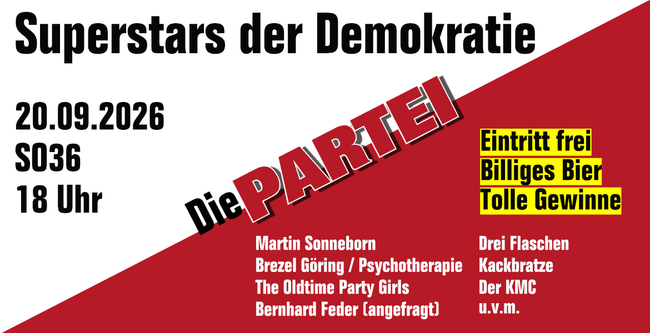 SUPERSTARS DER DEMOKRATIE