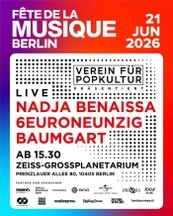 Nadja Benaissa | Verein für Popkultur Open Air | Zeiss-Großplanetarium