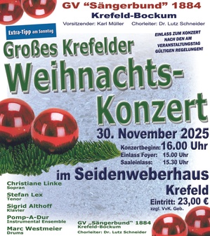 Großes Krefelder Weihnachts-Konzert