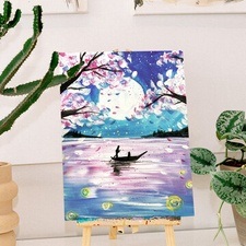 Romantische Bootsfahrt