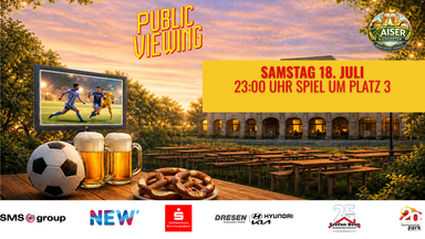 Public Viewing Spiel um Platz 3