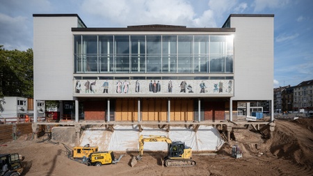 Führung über die Spielhausbaustelle