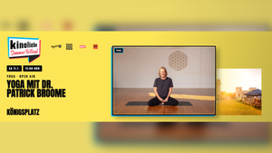 Open-Air-Yoga mit Dr. Patrick Broome — Königsplatz München — Kinoliebe 2026 · LED
