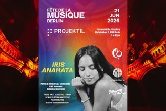 Iris Anahata l Psytech, Downtempo, Techno & Indie Dance
PROJEKTIL invites MYZL & Cosmic Code
Eine 360° immersive Audiovisual Experienc