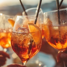 Spritz-Dampfer mit DJ