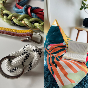 Upcycling-Workshop: Schmuck aus Kletterseilen und DIY-Sitzsack zum Selbernähen