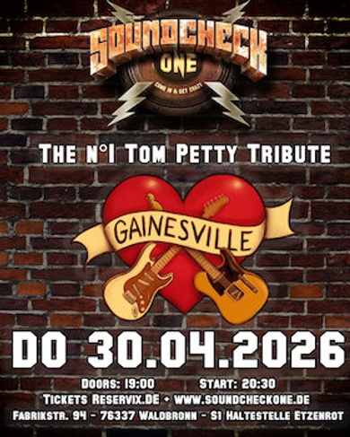 Gainesville - The N°1 Tom Petty Tribute