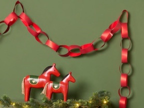 Weihnachtsbasteln: Weihnachtsbaumkette
