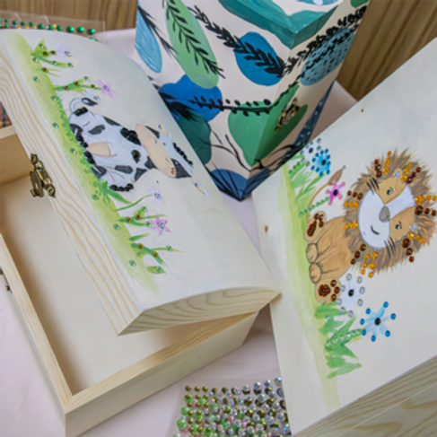 The Art of Woodpainting: Schatztruhe Kids