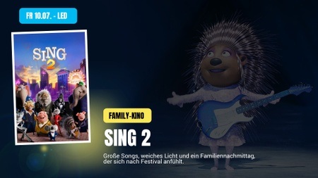 Sing 2 — Open-Air-Familienkino · Deutsch — Kinoliebe 2026 · LED