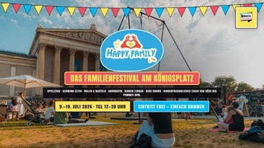 Happy Family · BUNTE SUNDAY — Open-Air-Familienfestival am Königsplatz — Kinoliebe 2026