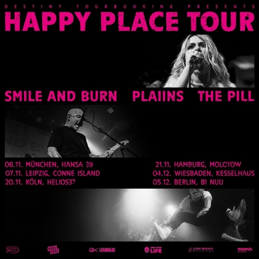 SMILE AND BURN + PLAIINS + THE PILL