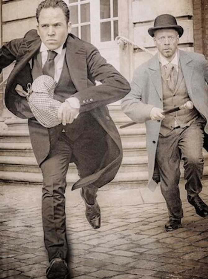 Titelbild der Veranstaltung "Sherlock, Schock & Horror" nach Sir Arthur Conan Doyle