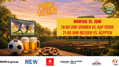 Public Viewing ESP vs. CPV & BEL vs. EGY