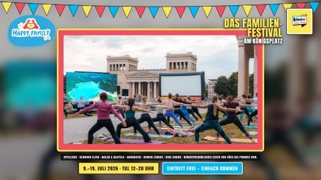 Happy Family · SPOTS ON… — Open-Air-Familienfestival am Königsplatz — Kinoliebe 2026