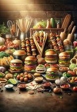 Fingerfood für Fäuste:  Tacos, Burger, uvm.