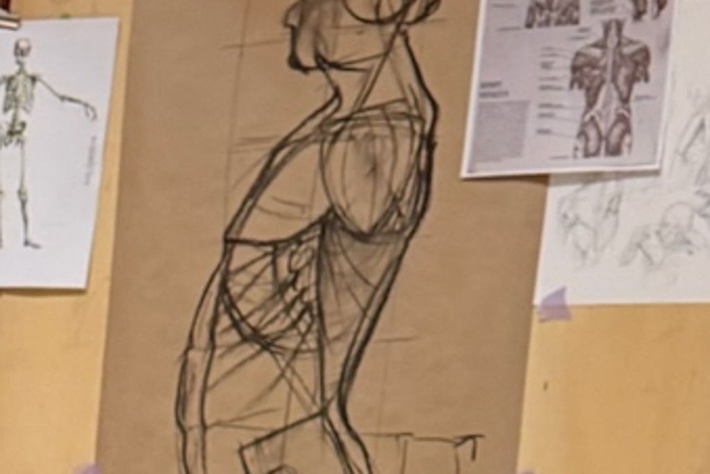 Anatomie zeichnen: Aktzeichnen mit Model