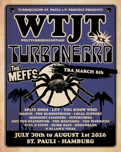 WELTTURBOJUGENDTAGE XX - Ausverkauft!
SPLIT DOGS, LÜT, THE BLOODSTRINGS