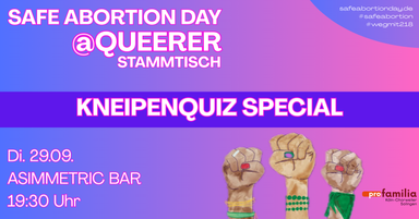Kneipenquiz Safe Abortion Day