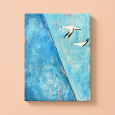 Abstrakt Mixed Media: Silver Lining