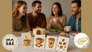 CoffeePaint mit Kuchen & Salatbuffett