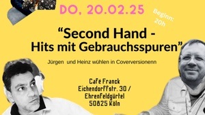 Cafe Franck Radio "Second Hand - Hits mit Gebrauchsspuren" Das Coverversionen - Quiz